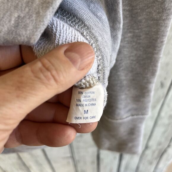 Vintage Y2K Abercrombie Fitch Womens Sweatshirt Hoodie Size M Embroidered V-Neck - Picture 11 of 13